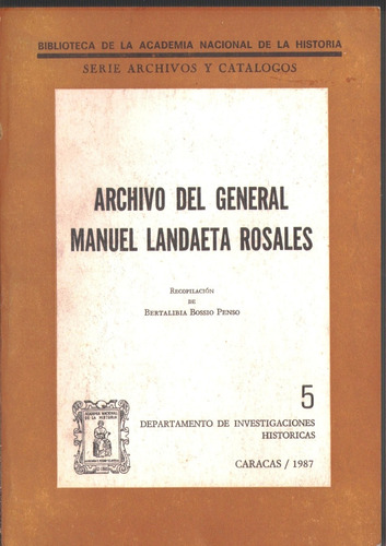 Archivo Del General Manuel Landaeta Rosales