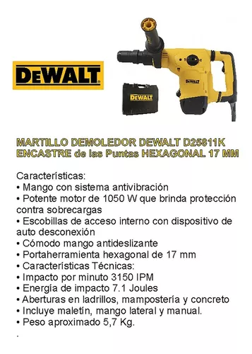 Martillo Demoledor Dewalt D25811K