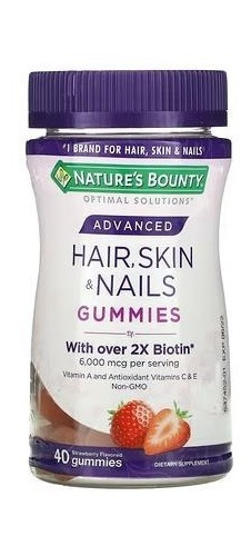 Natures Bounty | Advanced Hair, Skin & Nails I 40 Gummies 