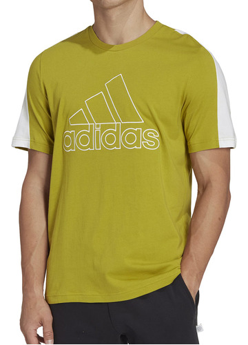 Remera adidas Icons Embroidered Badge Of Sport Hombre Mo Bl