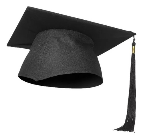 Sombrero De Graduación Gorro Birrete De Tela Ajustable