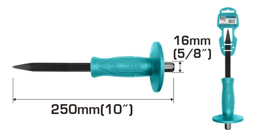 Cincel De Acero Al Carbón 250mm Total Tools