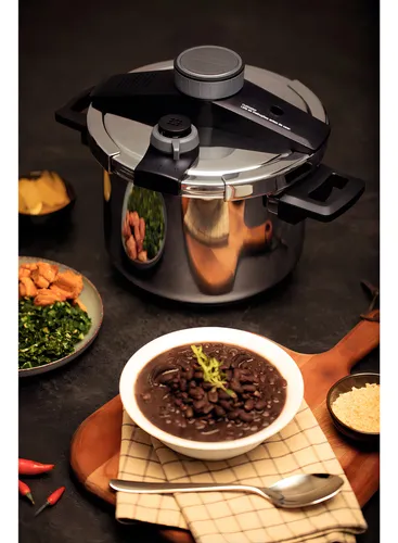Olla A Presión Tramontina Presto Con Triple Fondo, 6 L Inox