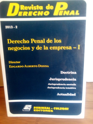 Revista De Derecho Penal - Negocios Y De La Empresa (Usado)
