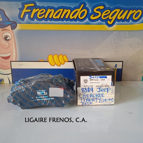  Pastilla Freno Del. Jeep Cherokee Liberty  K K  08-14  8389