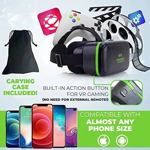 Lentes Realidad Virtual Compatible Con Celulares De 4.5 6.5