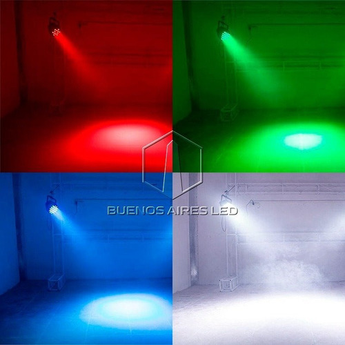Proton Par 36 Led Rgb Audioritmico Alta Luminosidad Luces Dj