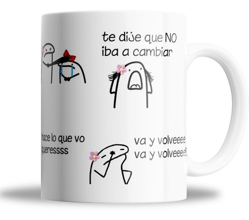 Taza De Ceramica  - Flork Va Y Volve - Meme