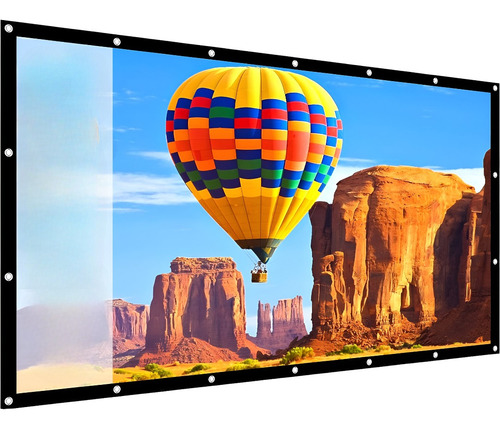 Pantalla Proyector 100 (2.26x1.27m) Plegable 16:9 Hd 3d 4k