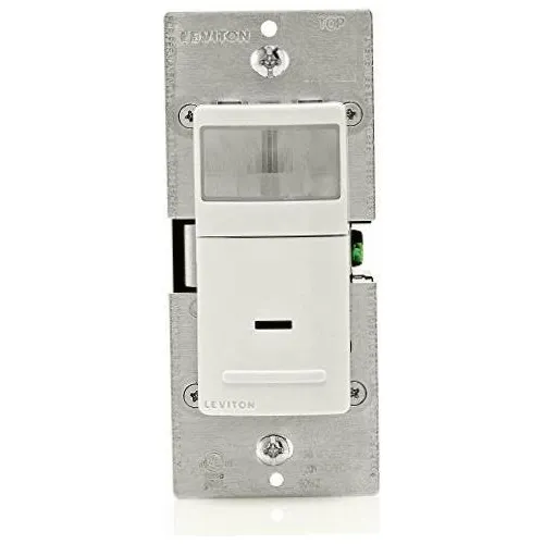 Leviton Ipv151lz Vacancy Sensor, Manual On/auto Off, Meses sin intereses