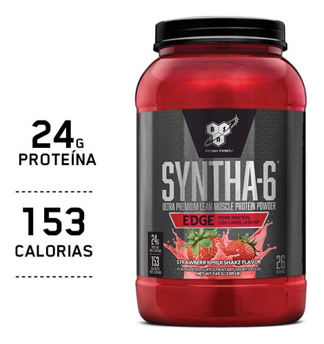 Syntha-6 Edge Proteína Ultra Premium 2,09lbs/949g Bsn Sabor Milkshake De Morango