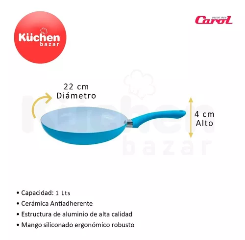 Sartén 22 Cm Cerámica Antiadherente Carol - C. Tradicionales