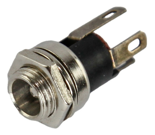 Conector Ficha Jack Hueco 2.1 2.5 Mm Hembra Chasis X 3u Htec