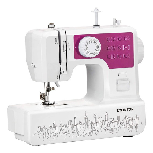 Maquina De Coser Mini 12 Puntadas Rosa Automatico 2 Velocida