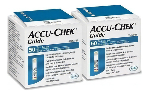 Tiras Accu-chek Guide (2 Caixas 50 Tiras