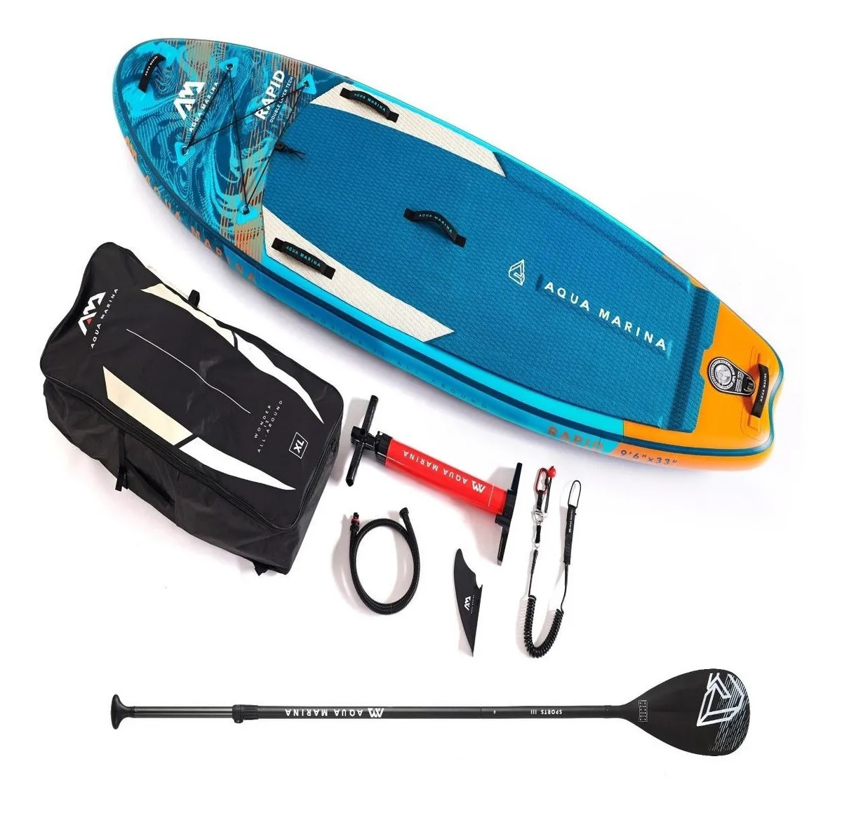 Tabla Sup Standup Paddle Rapid Aquamarina Inflable Completo