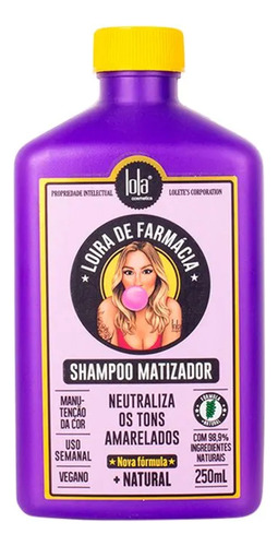 Shampoo Matizador Loira De Farmácia X250 Ml Lola