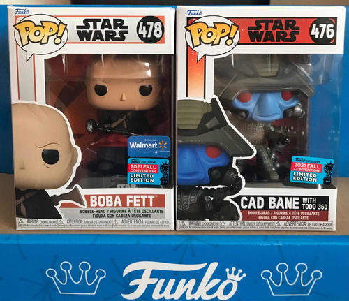 Funko Boba Fett 478 Y Cad Bane Nycc Set De 2 Piezas (Usado)