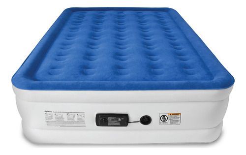 Colchón De Aire Dream Series Con Bomba Interna Y Comfortcoil Azul