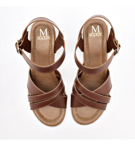 Maxim Sandalia Para Mujer Café Cod 132449-e