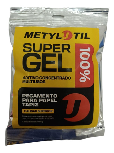 Metylutil Pega Papel Tapiz Supergel (metylosa) 100%original