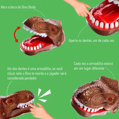 Mordida Do Dinossauro Rex Dino - Mordendo Dedo Jogo Dino