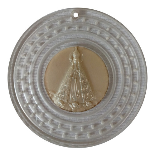 Medalha Nossa Senhora Acrilico 8cm Medalhão Pingente  *