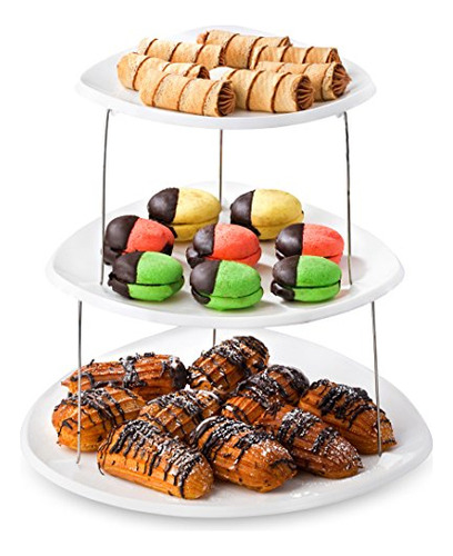 Bandeja De Fiesta Plegable, 3 Tier - Las Bandejas De Mjzzi