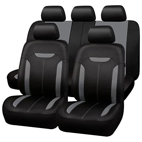 Juego Completo De Fundas De Asiento De Tela De Malla 3d...