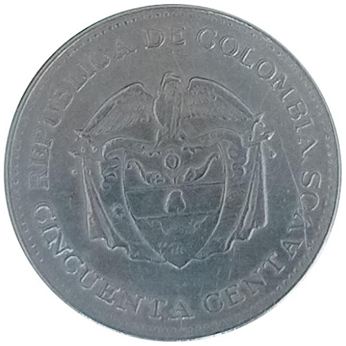 Colombia Moneda 50 Centavos 1963