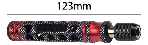 Manija De Los Destornilladores Del Hex. Del Coche Rojo 123mm