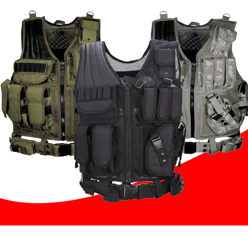Colete Tático De Caça Ao Ar Livre Training Combat Armor Vest