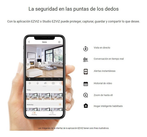 Camara Seguridad Ip Wifi Ezviz Hd 720p 360º Hikvision C6cn
