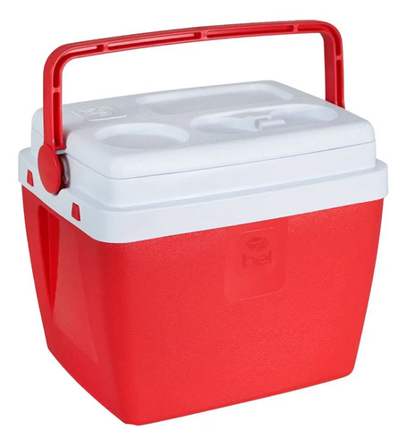Caixa Térmica Vermelha Cooler Refrigeração 7 Latas 6l Bel 