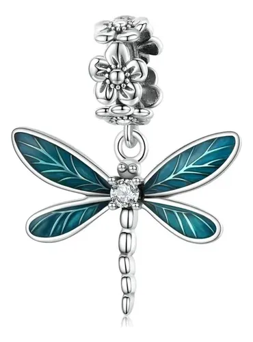 Charm Plata 925 Libélula Wostu Original Compatibl Pndora