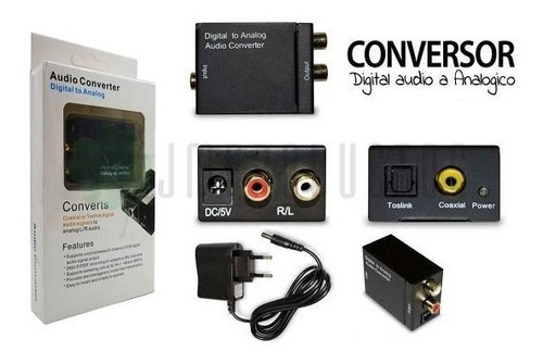 Conversor Audio Optico Coaxial A Analogo Rca Oferta!!!!