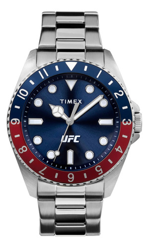 Reloj Timex Ufc Debut Para Hombre De 42 Mm - Correa Plateada