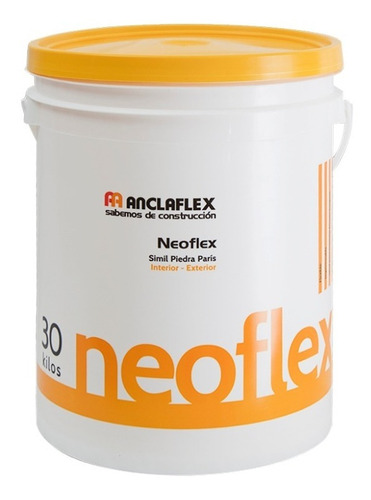 Revestimiento Acrílico Piedra 30 Kg Neoflex Anclaflex Swhite