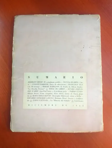 Revista Sur Numero 170 Diciembre De 1948 Año Xvi (Usado)