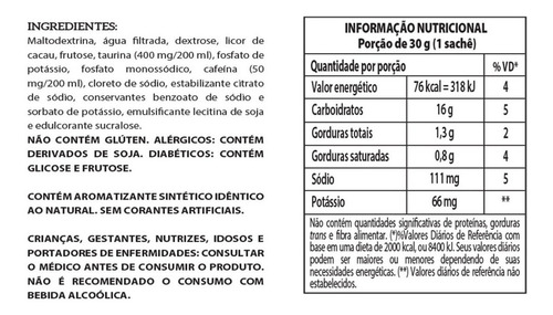 Suplemento en gel Integralmédica VO2 Carboidratos/Proteínas sabor chocolate (x cafeina) x 30g