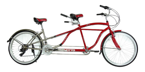 Bicicleta Doble City Tandem R26 Rojo Unitalla Unisex Benotto