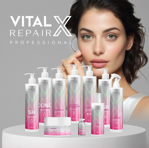 Shampoo Vital X Repair Professional Equilíbrio E Oleosos.