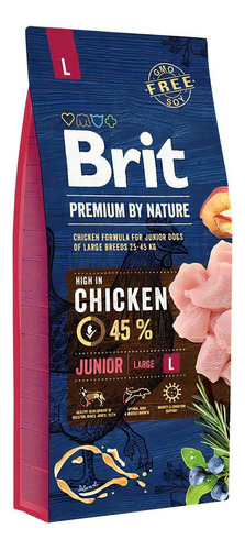 Alimento Europeo Brit Premium Junior L (cachorro) 15k