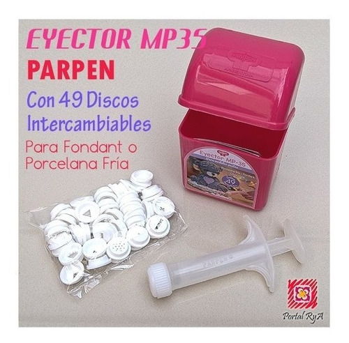 Imagen 2 de 9 de Eyector Mp35 Parpen Con 49 Discos Plásticos