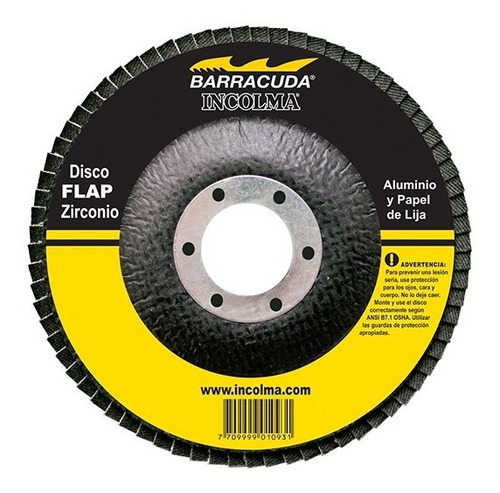 Disco Flap Barracuda 4-1/2 Grano 60  Incolma