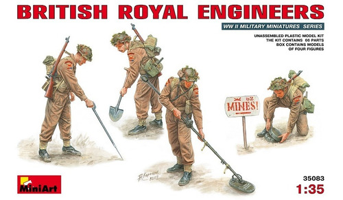 British Royal Engineers Wwii - Miniart Models - 35083