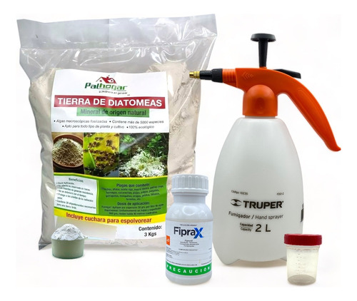 Fiprax Elimina Plagas Con Fumigadora 2 Litros Y Vaso Medidor