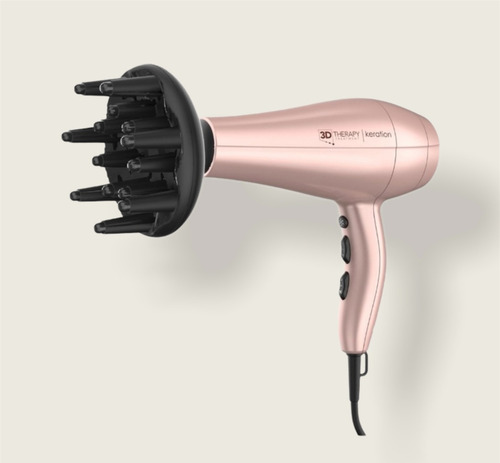 Secador de pelo GA.MA Italy 3D Therapy Diva 3D Keration rosa 220V - 240V
