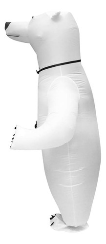 Arokibui Disfraz De Oso Polar Blanco Inflable De Cuerpo Comp