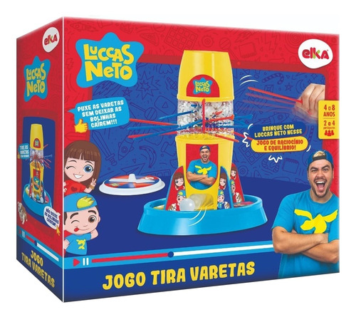 Jogo Tira Varetas Lucas Luccas Neto - Elka Brinquedos